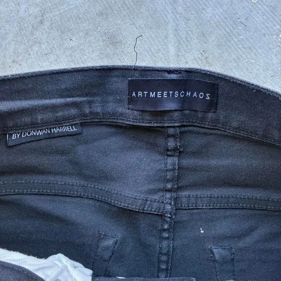 avant garde edgy y2k streetwear Dior style semi waxed art meets chaos Size 32X33